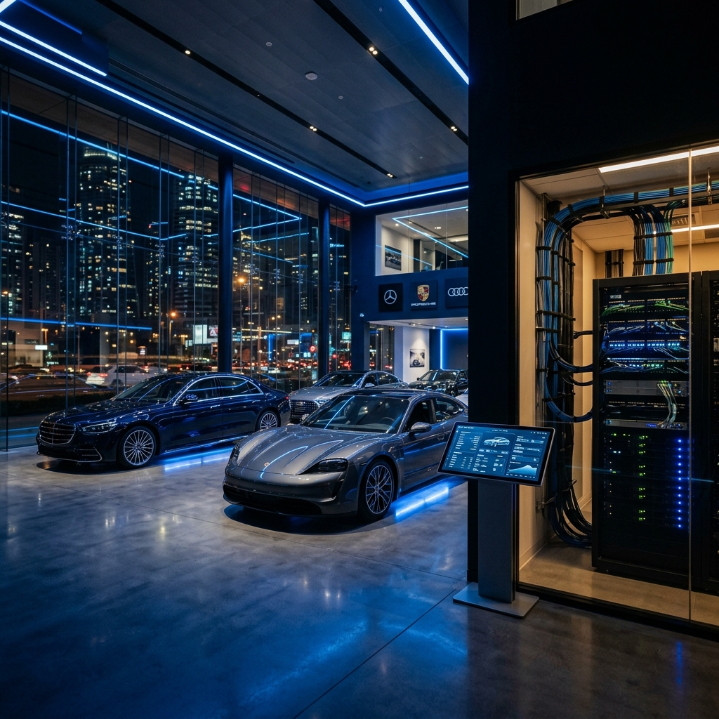Salon automotive z infrastrukturą IT